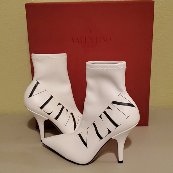 Valentino Shoes - Authentic Valention logo boots.